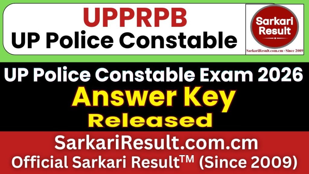 UP Police Constable Answer Key 2026