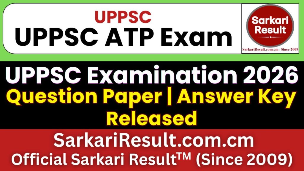 UPPSC ATP Pre Answer Key 2026