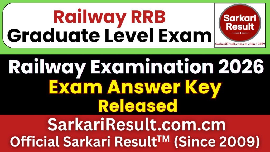 RRB NTPC Graduate Level CBT-II Answer Key 2026