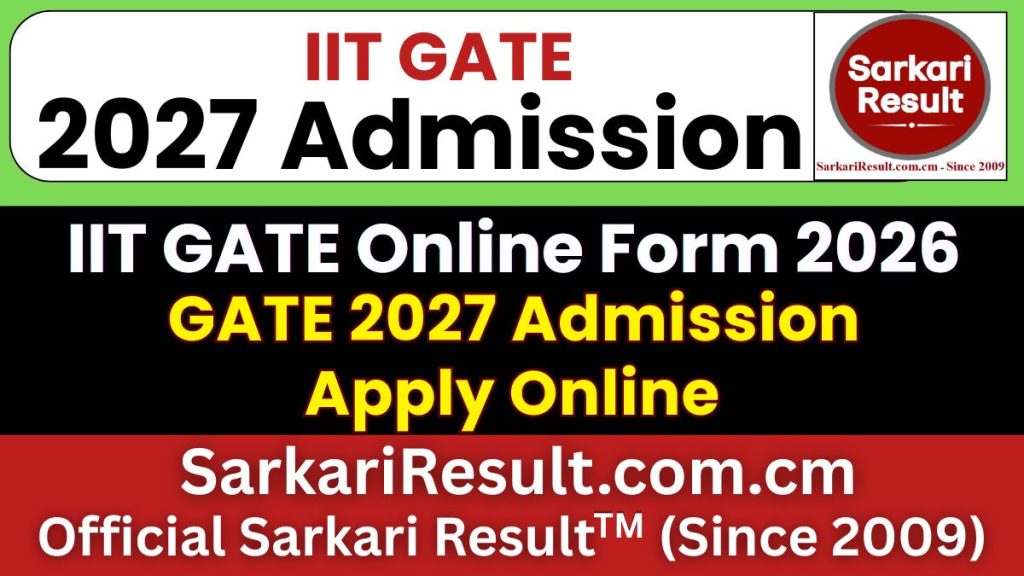 IIT GATE 2027 Admission Form