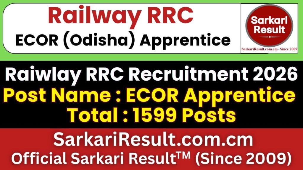 RRC ECOR Apprentice Recruitment 2026