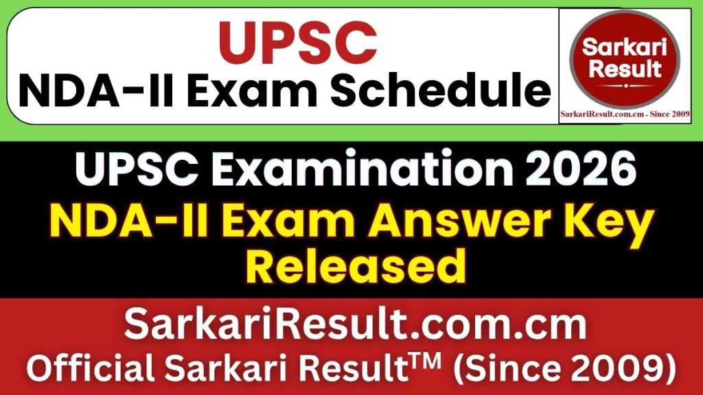 UPSC NDA II Answer Key 2026
