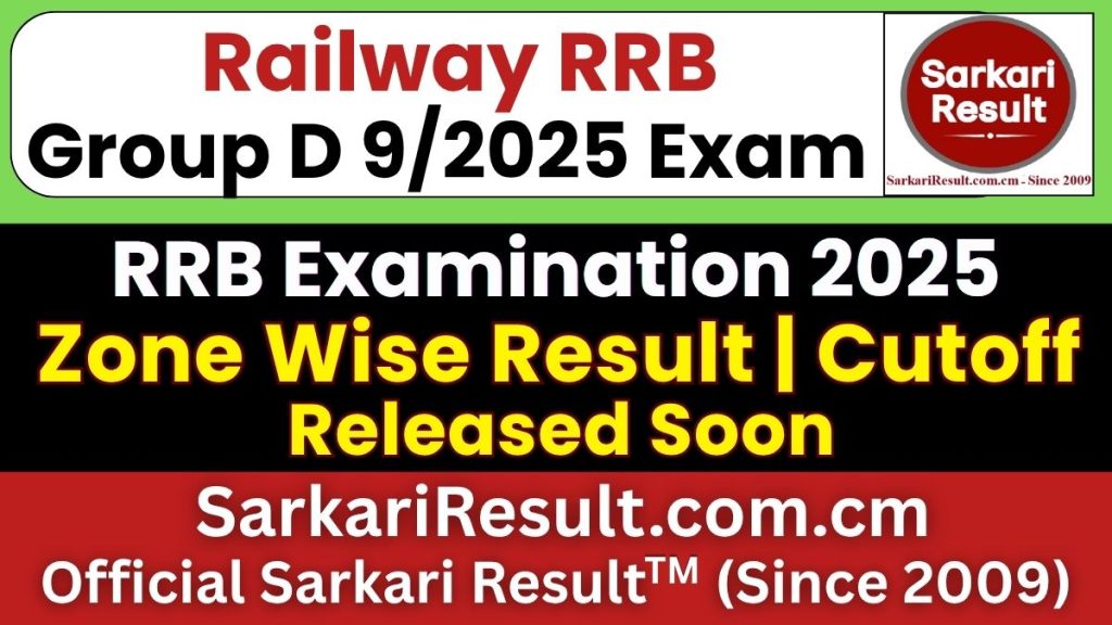 Railway RRB Group D CBT-I Result 2026