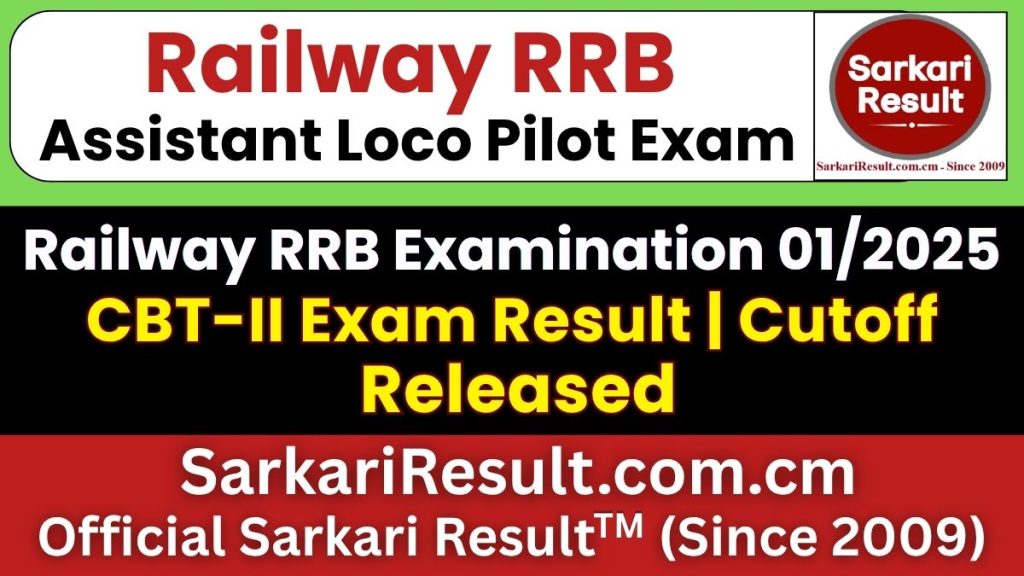 RRB ALP CBT-II Result 2026