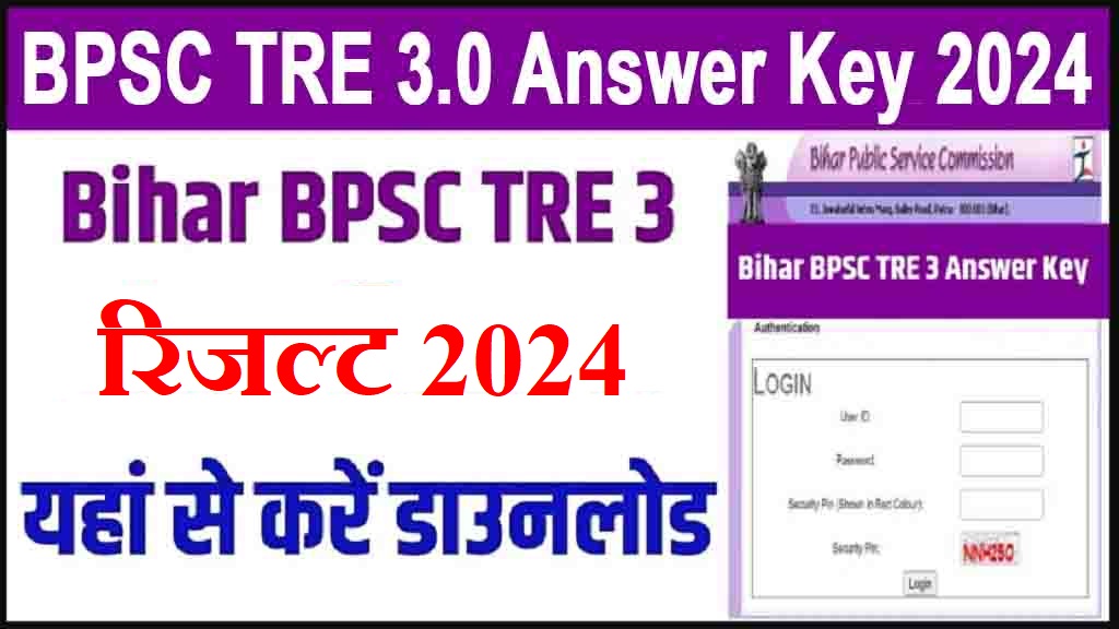 BPSC School Teacher TRE 3.0 Marks Notification