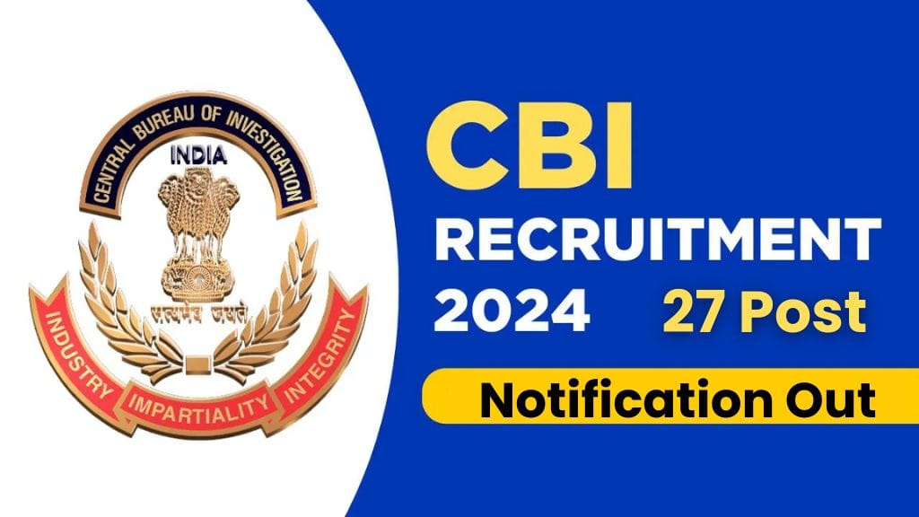 UPSC CBI Assistant Programmer Recruitment 2024