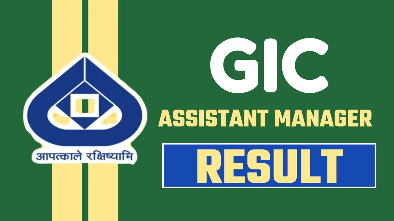 GIC Scale-I Various Post Result 2025