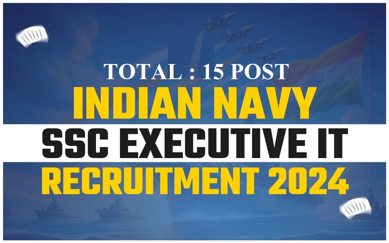 Indian Navy SSC Executive IT Online Form 2024