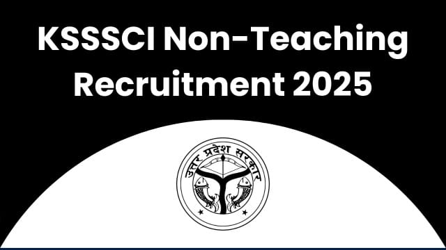 KSSSCI Non-Teaching Online Form 2024