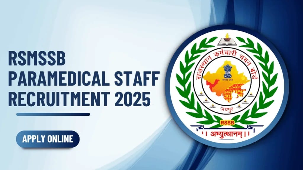 RSMSSB Paramedical Staff Online Form 2025