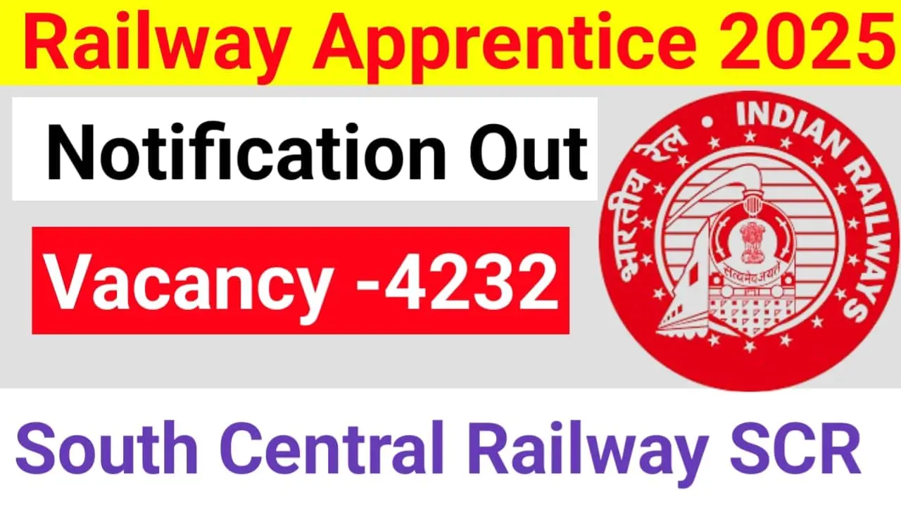 South Central Railway Apprentice Recruitment Notification out for 