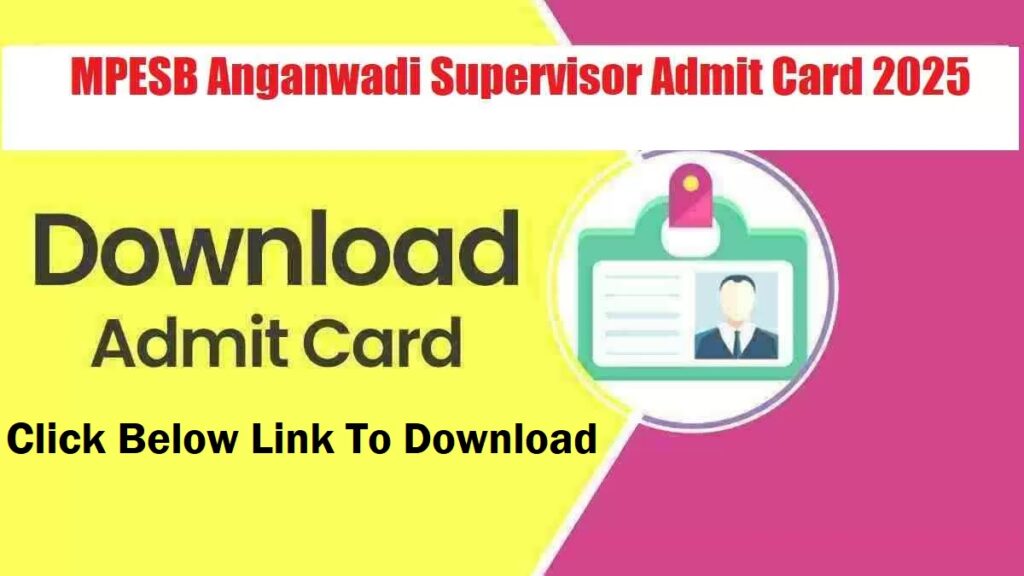 MPESB Parvekshak (Supervisor) Grade-3 Admit Card