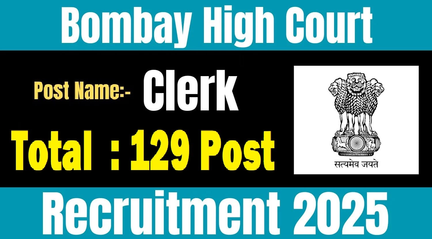 Bombay High Court Clerk Recruitment 2025 Notification Out For 129 Vacancies
