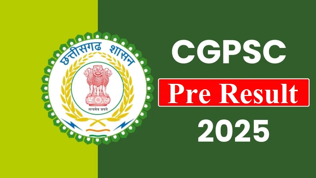 CGPSC SSE Pre Result 2025