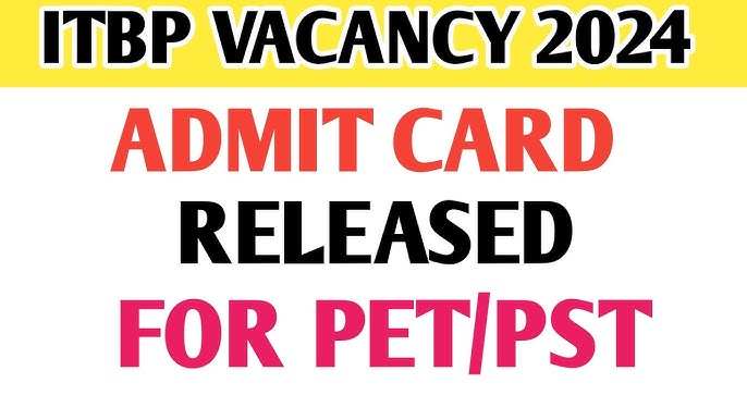 ITBP Constable Pioneer PET / PST Admit Card 2025