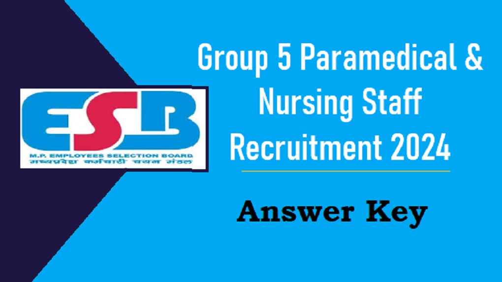 MPESB Paramedical Post Group 5 Answer Key 2025