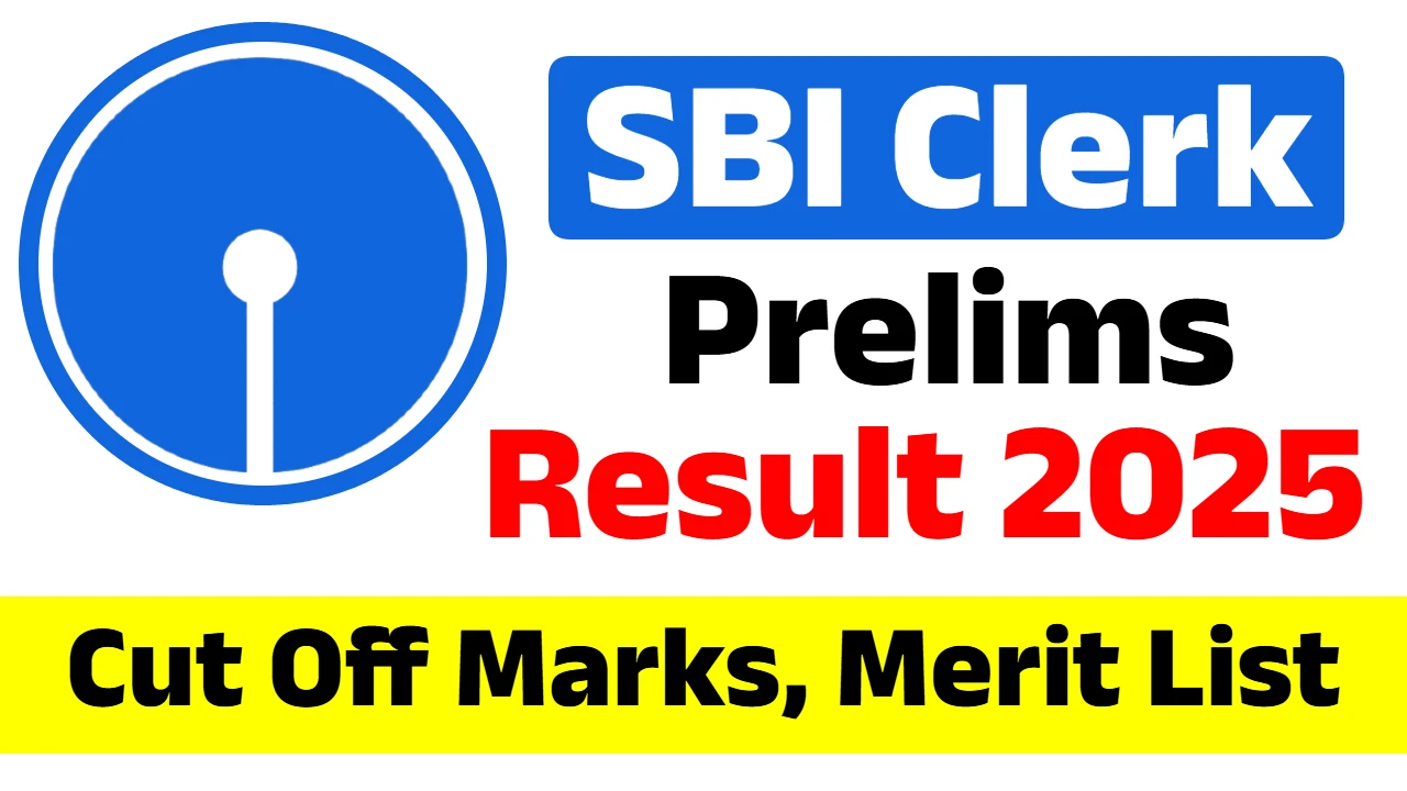 SBI Clerk Pre Result 2025