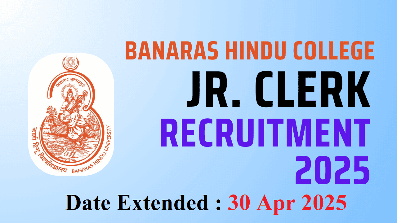 BHU Junior Clerk Recruitment 2025