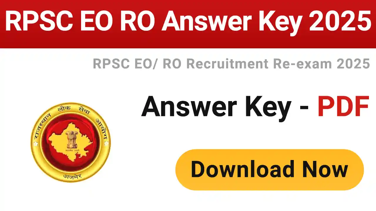 RPSC EO RO Answer Key 2025