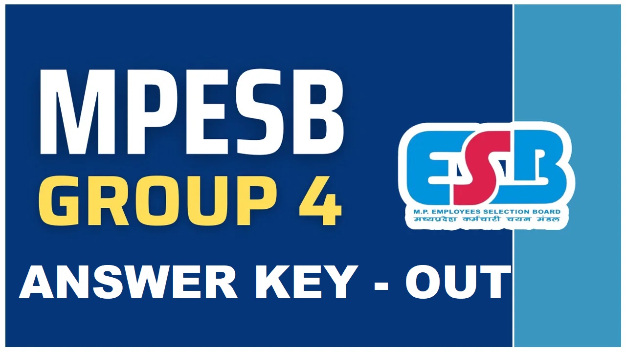 MPESB Group 4 Various Post Answer Key 2025