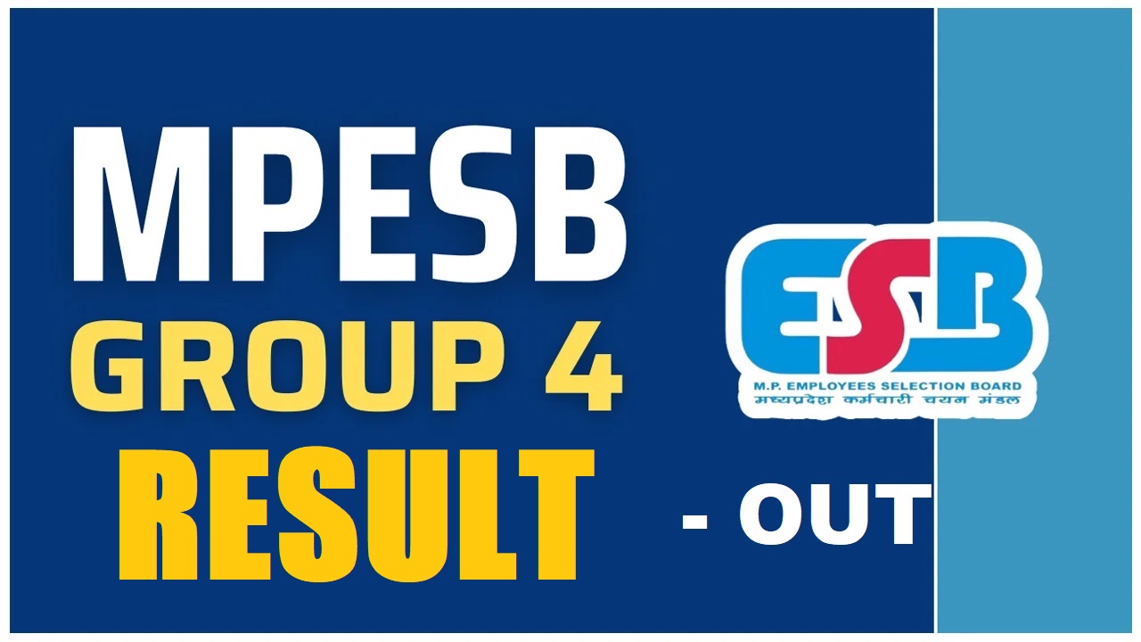 MPESB Group 4 Various Post Result 2025