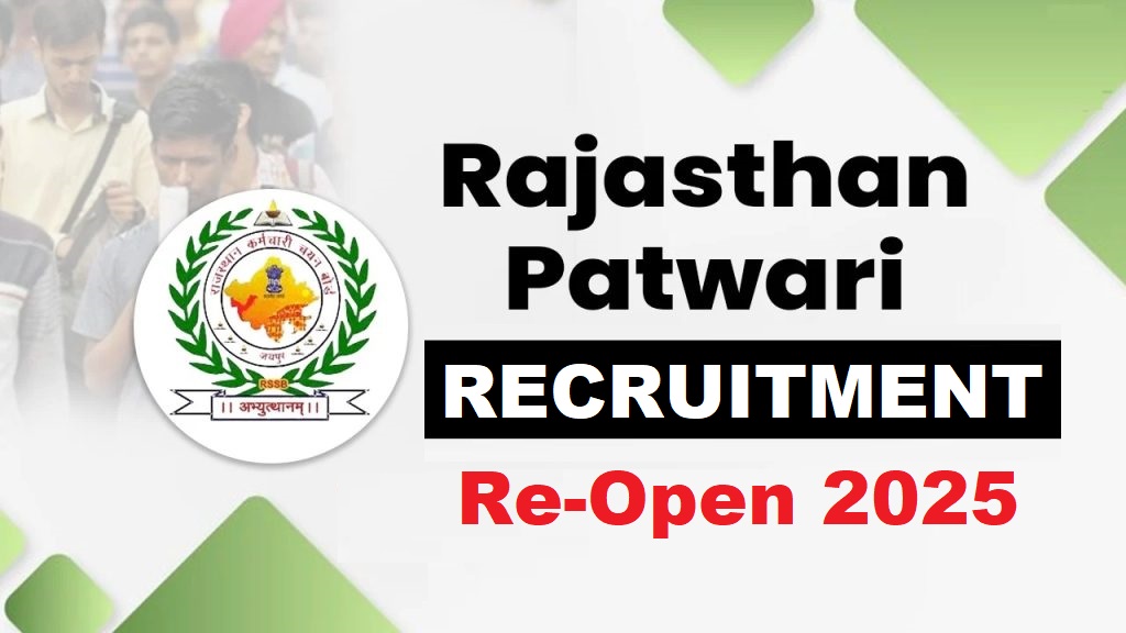 Rajasthan RSMSSB Patwari Recruitment 2025