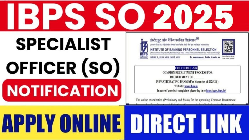 IBPS SO 15th Recruitment 2025