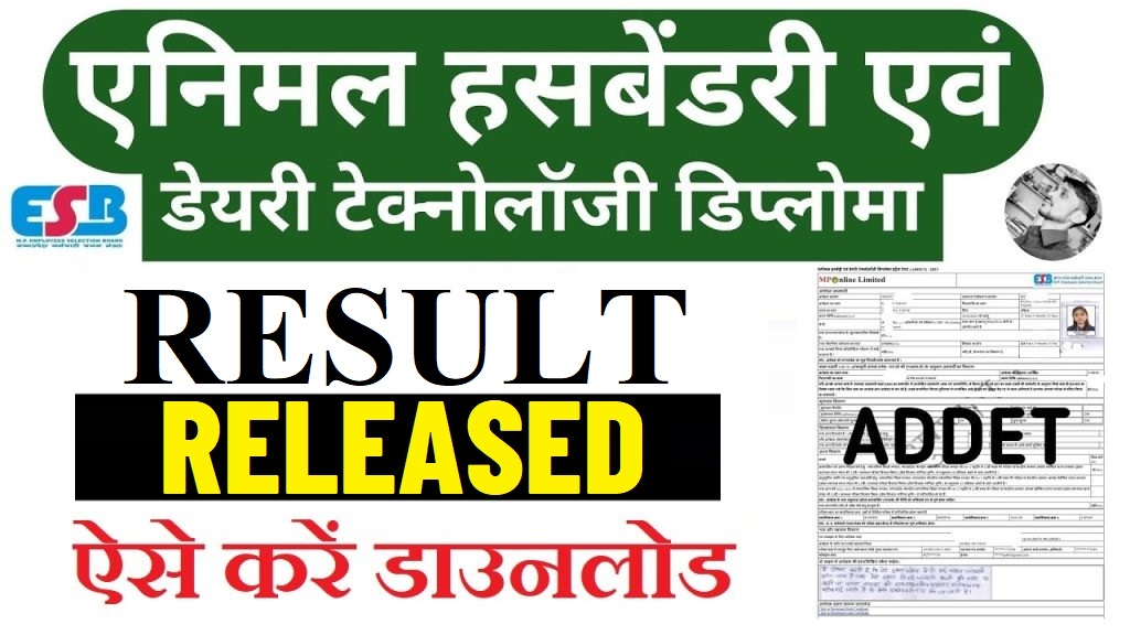 MP MPESB ADDET Result 2025