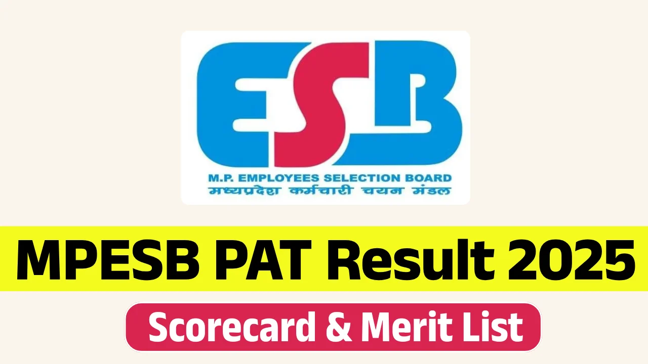 MPESB PAT Result 2025