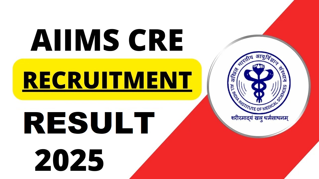 AIIMS CRE Group B, C Result 2025