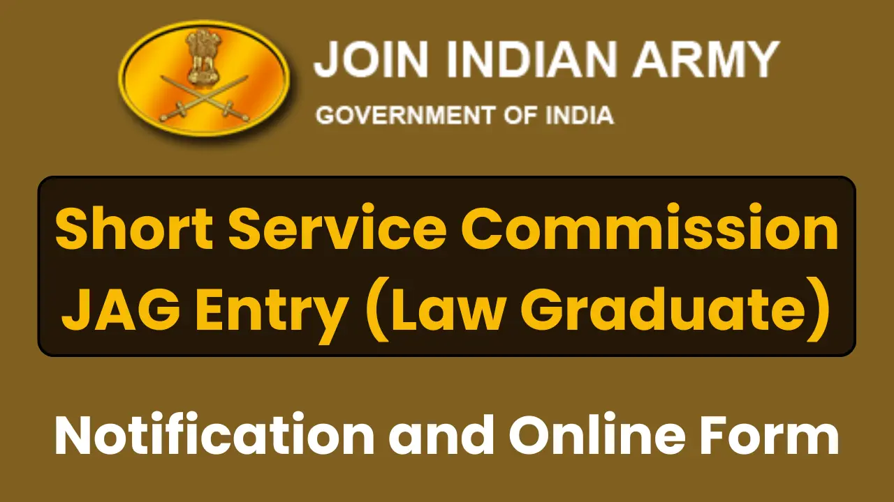 Indian Army JAG 123rd Course April 2026 Online Form