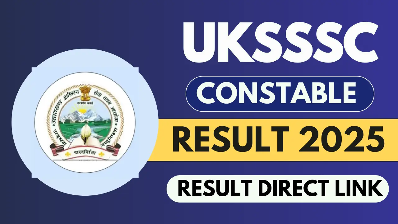 UKSSSC Police Constable Written Result 2025