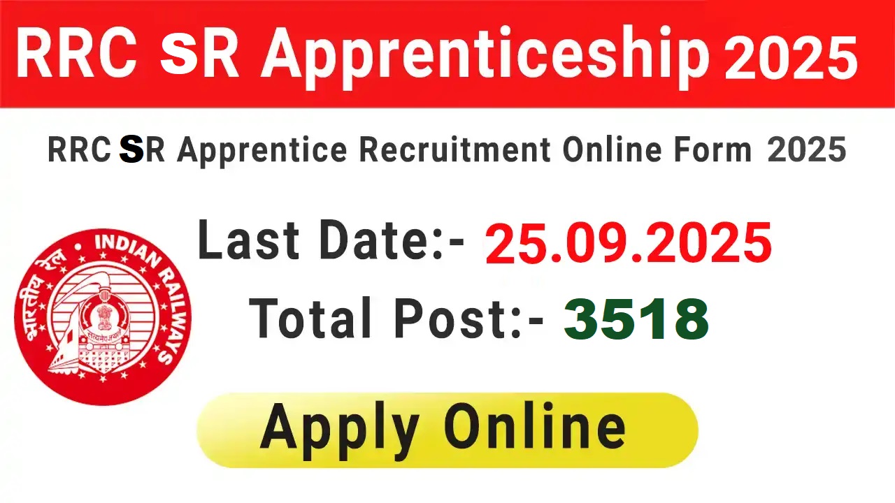 Railway RRC SR Apprentice Recruitment 2025