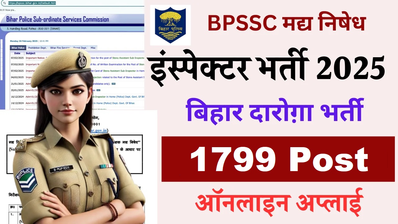 Bihar Police SI Recruitment 2025