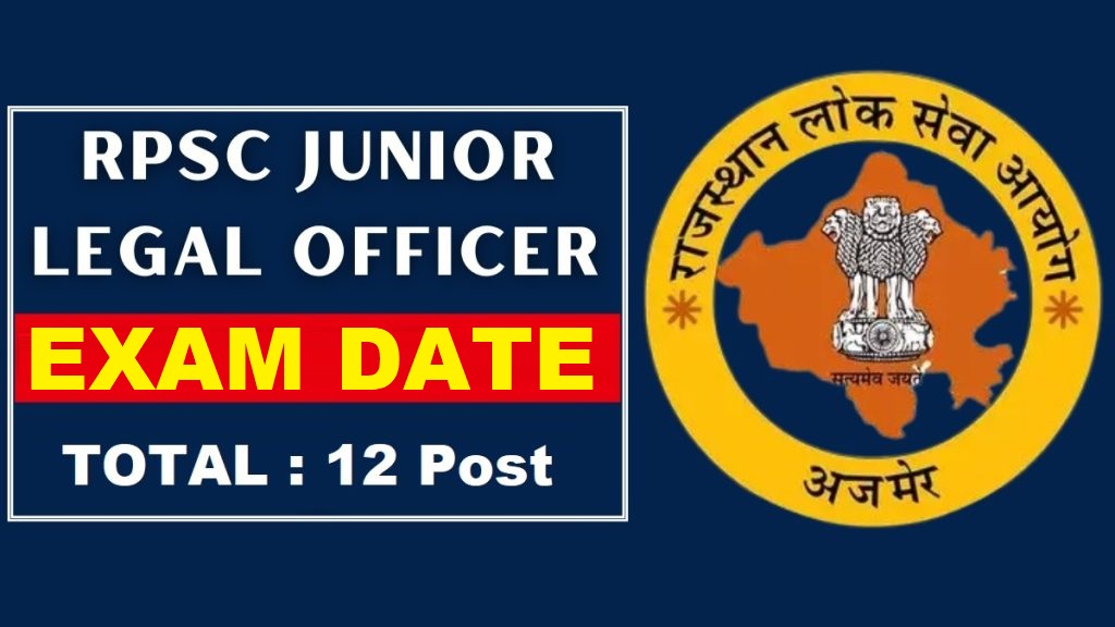 RPSC Junior Legal Officer JLO Exam Date 2025