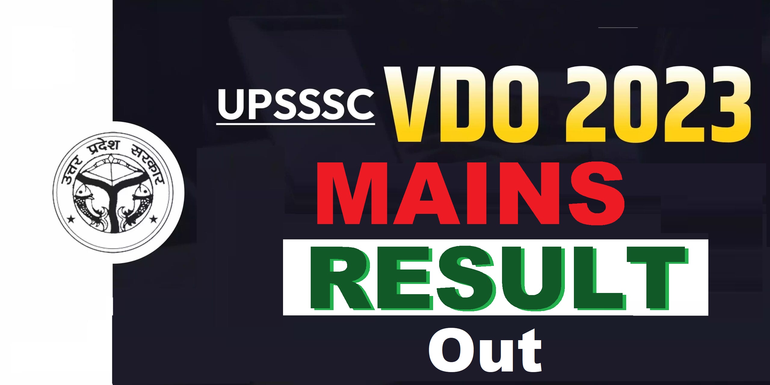 UPSSSC VDO 2023 Mains Result