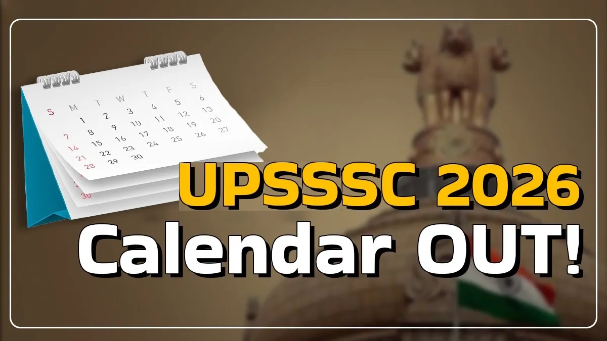 UPSSSC Exam Calendar 2026