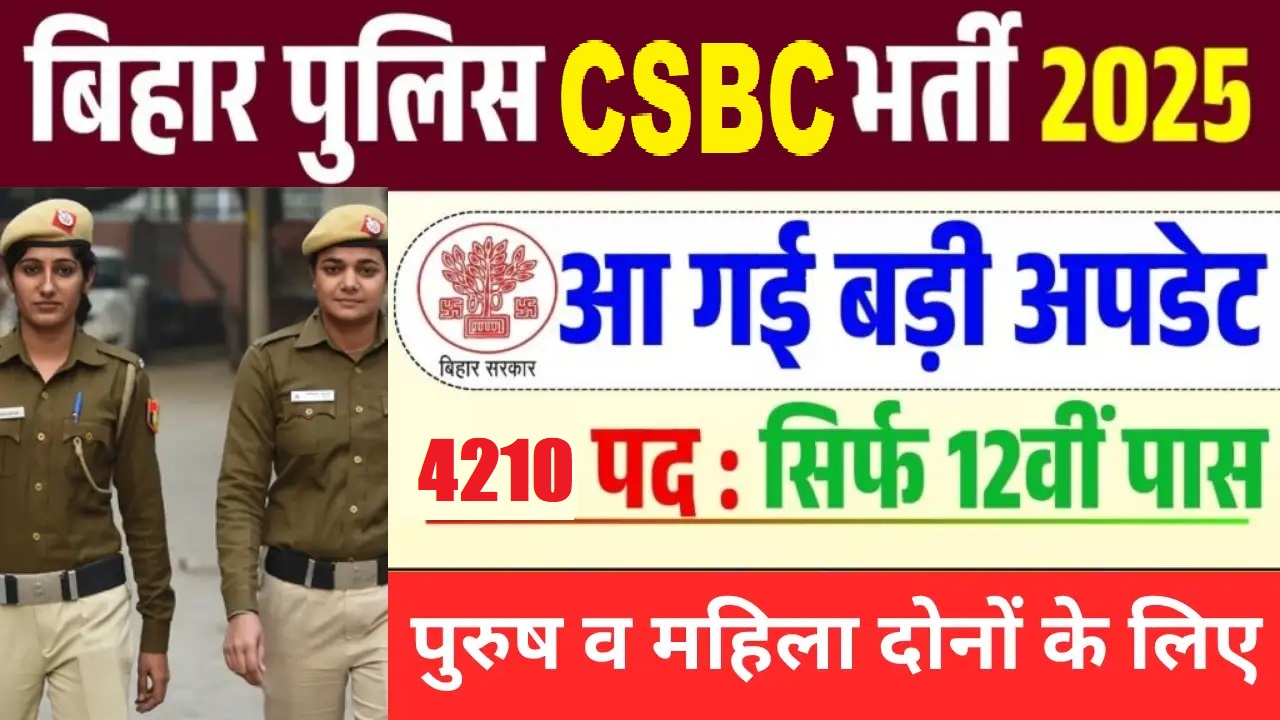 Bihar Police CSBC Constable Recruitment 2025