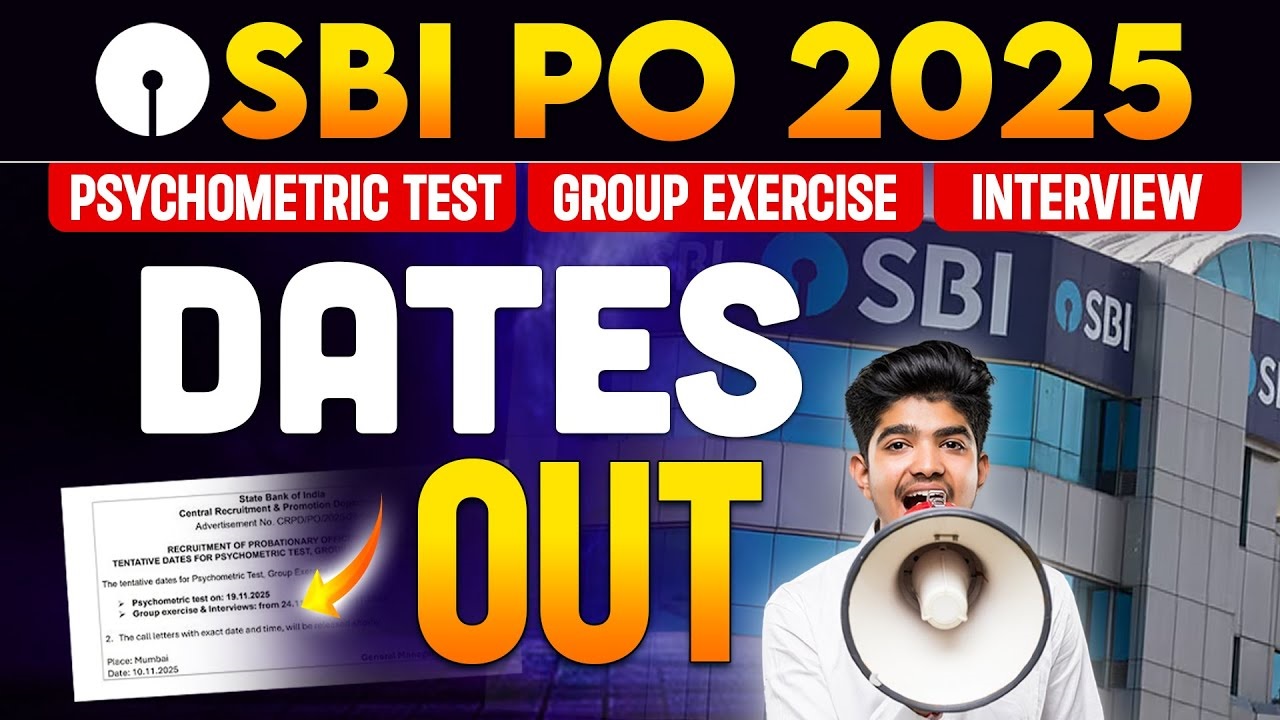 SBI Bank PO Interview Date Notice 2025