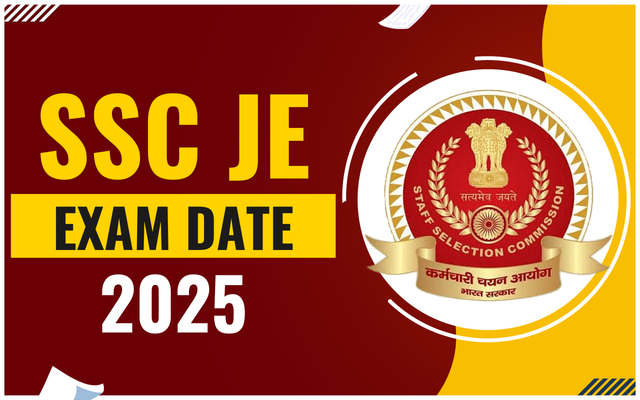 SSC Jr Engineer Exam Date 2025