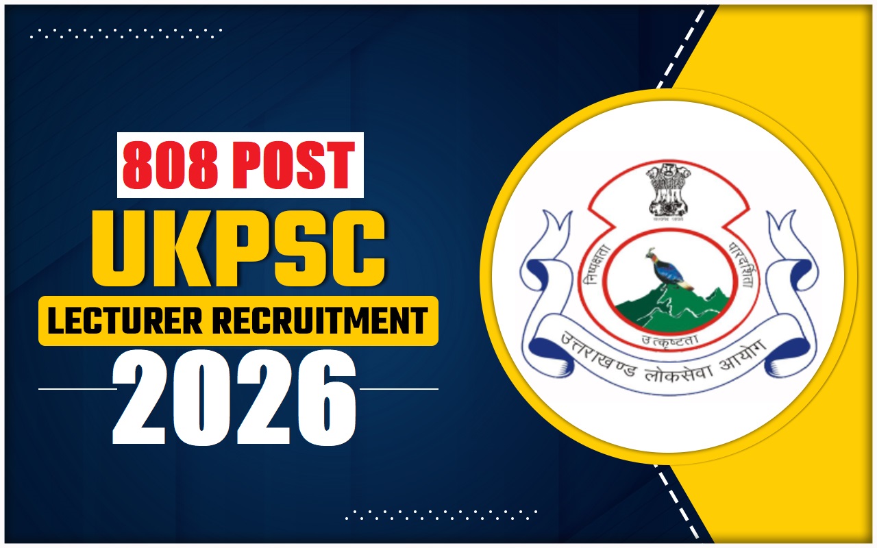 UKPSC Lecturer Recruitment 2026