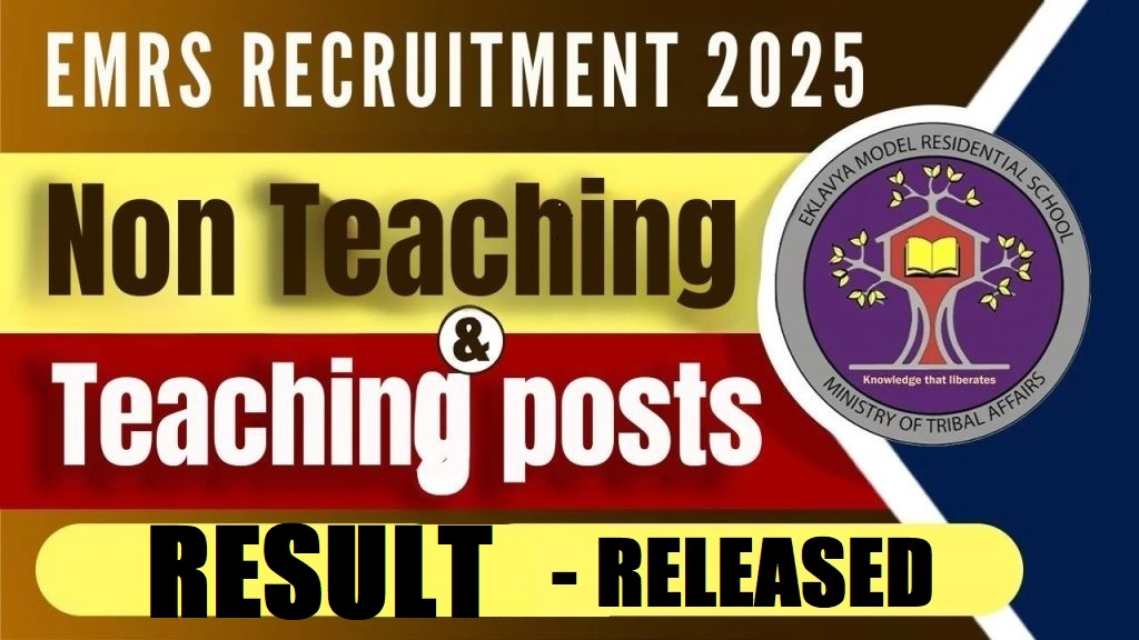 EMRS Teaching/ Non Teaching Result 2026