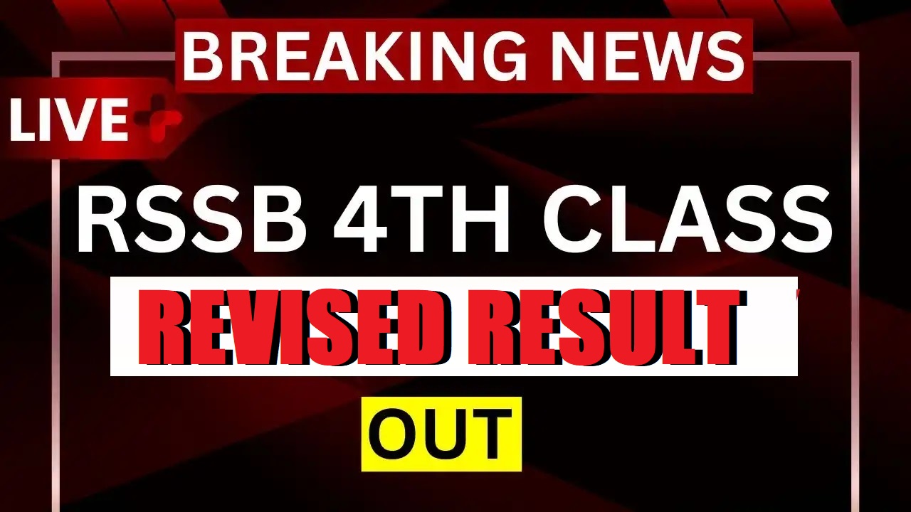 RSSB 4th Class (Group D) Revised Result 2026