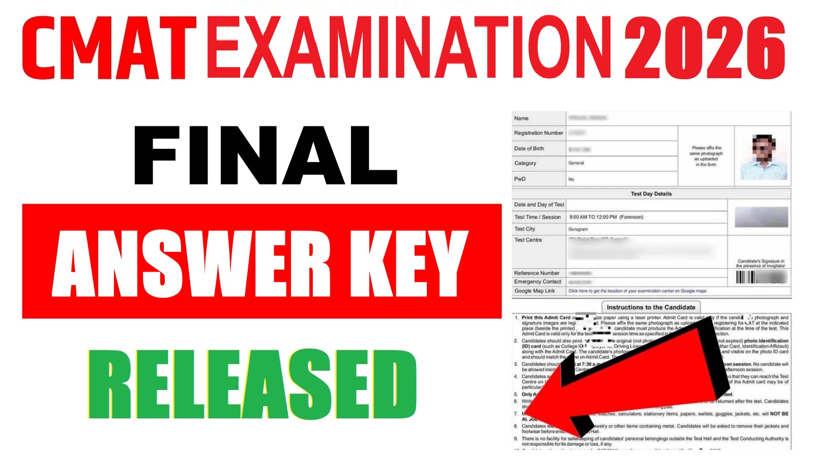 NTA CMAT Final Answer Key 2026