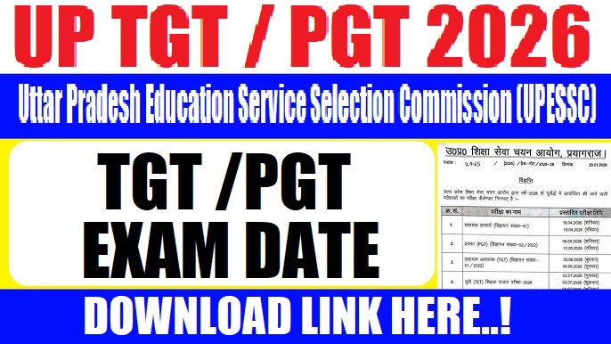 UP TGT / PGT New Exam Date 2026