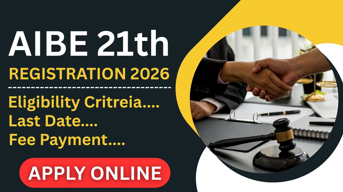 AIBE 21th Exam Online Form 2026