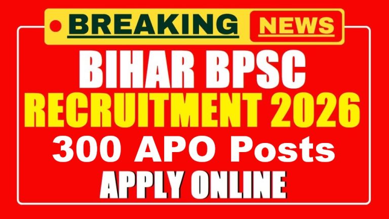 Bihar BPSC APO Recruitment 2026