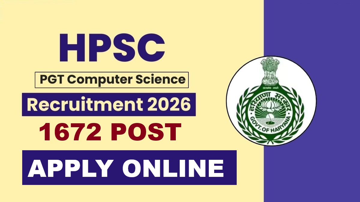 HPSC PGT Computer Science Recruitment 2026