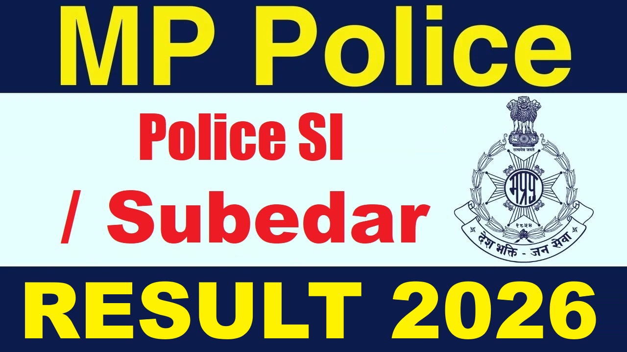 MPESB Police SI and Subedar Result 2026