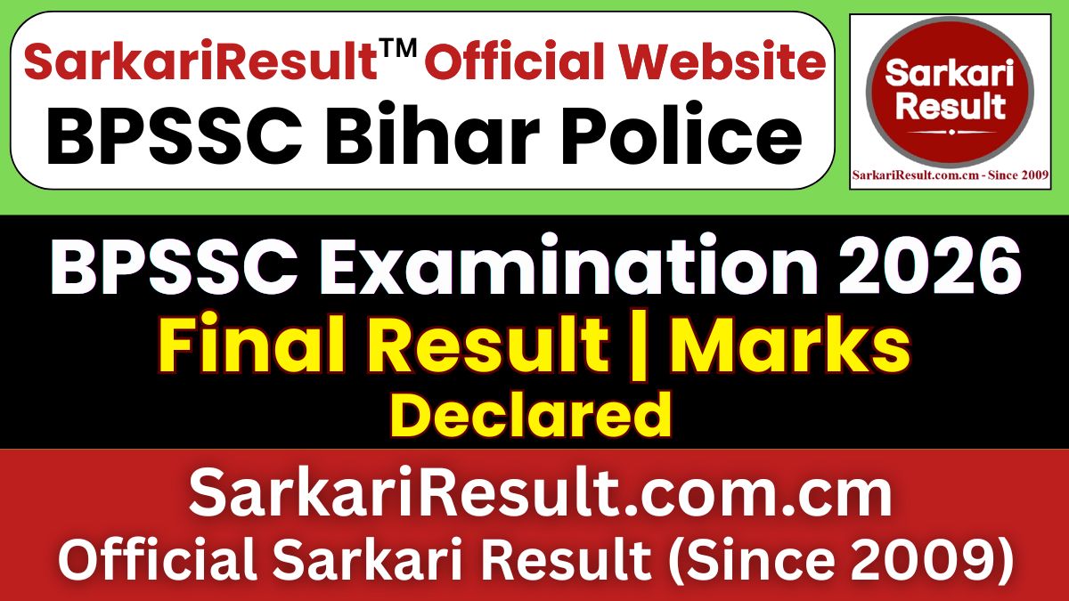 BPSSC Bihar Police Enforcement SI Marks 2026
